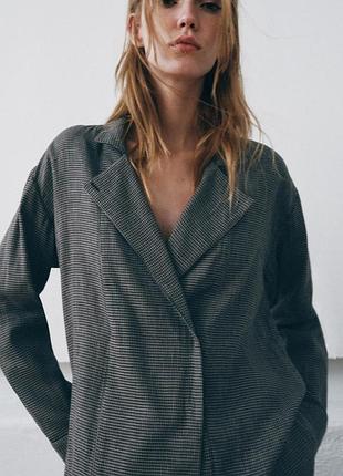Рубашка в клетку zara - s, m