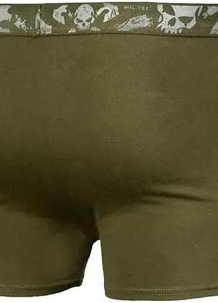 Тактические трусы набор (2 шт в комплекте) sturm mil-tec boxer shorts skull olive s (11200101)