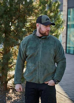 Тактическая кофта флисовая мужская военная propper® gen iii polartec® fleece jacket, olive (масло)