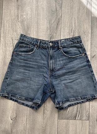 Zara джинсовые шорты женские бермуды удлиненные