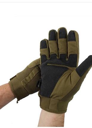 Тактичні рукавички зимові для військових sturm mil-tec "army winter gloves" olive