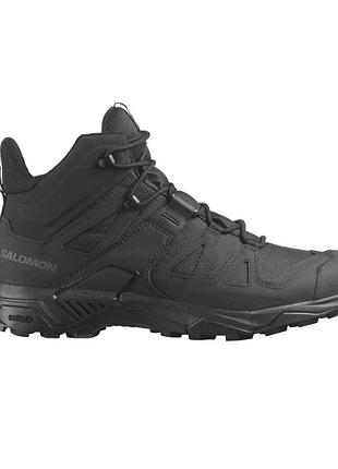 Тактические ботинки мужские для военные salomon x ultra forces mid black/wolf