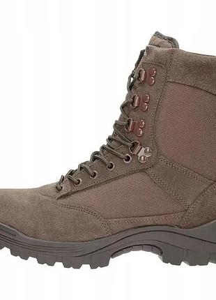 Тактичні берці для військових sturm mil-tec tactical boot m.ykk zipper braun 12822109
