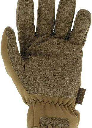 Тактичні рукавички зимові для військових mechanix tactical coldwork fastfit coyote