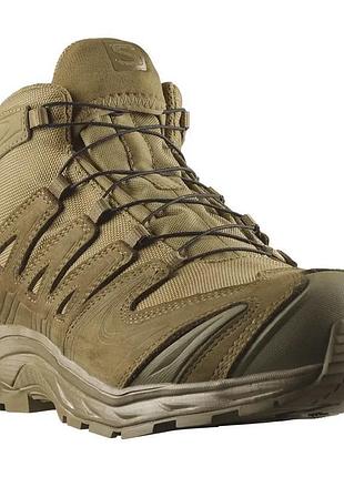 Тактические ботинки мужские для военных salomon xa forces mid coyote 8
