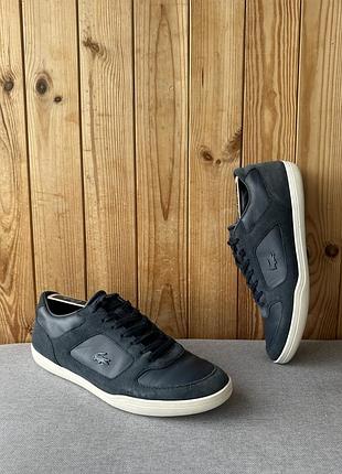 Шкіряні чоловічі класичні кросівки кеди взуття lacoste