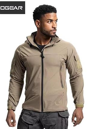 Тактическая куртка-ветровка летняя мужская для военных idogear®️ summer storm jacket khaki