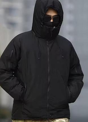 Тактична куртка військова пуховик archon husky -35*c black