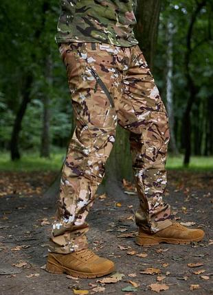 Тактические брюки мужские зимние военные soft shell han-wild мультикам
