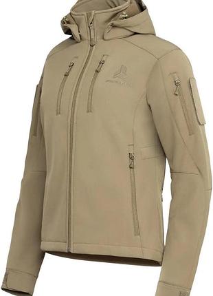 Тактична куртка жіноча для військових frontier ermine w softshell khaki