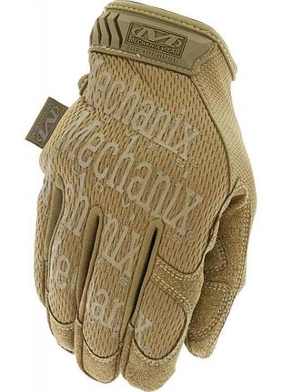 Тактичні рукавиці для військових демісезонні mechanix "the original coyote gloves"