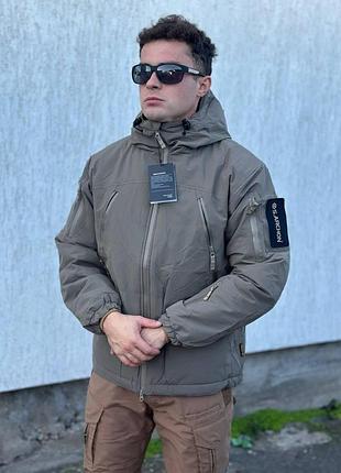 Тактическая куртка зимняя мембранная военная archon®️ lvl 7, taupe (серо-коричневый)