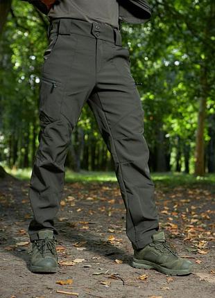 Тактические брюки мужские военные осень/зима soft shell military масло