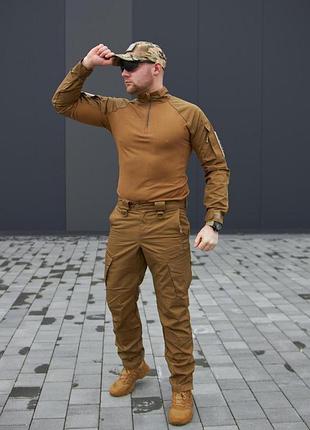 Тактический костюм мужской для военных «kayman military» койот, рубашка+ брюки
