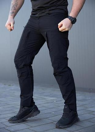 Тактичні штани чоловічі військові стрейч карго gen ii ksmilitary, black (чорний)