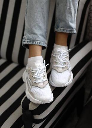 Женские кроссовки adidas ozweego white4 фото