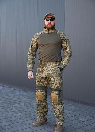 Тактический костюм мужской для военных «тайфун» пиксель зсу