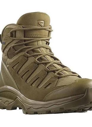 Тактичні черевики чоловічі військові саломон salomon quest prime forces gtx coyote