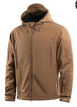 Тактическая куртка флисовая мтак мужская m-tac windblock division gen.ii coyote brown