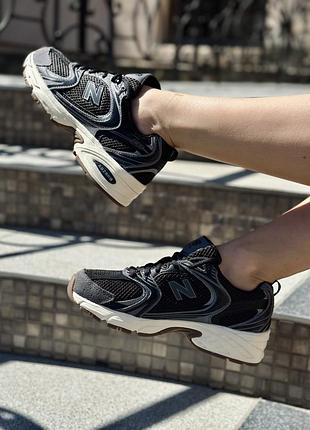 Кросівки new balance 530,  nb 530, чорний колір, замшеві вставки, новинка 2026 розмір 36 37