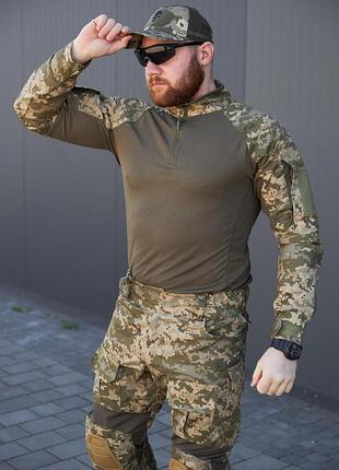 Тактична сорочка бойова чоловіча сорочка зручна убакс military піксель зсу