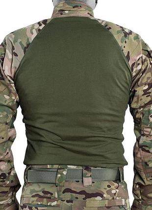 Тактична сорочка бойова чоловіча сорочка зручна убакс idogear tactical combat multicam