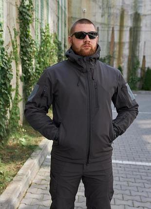 Тактическая куртка мужская для военных soft shell skmilitary серая