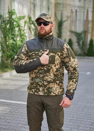 Тактическая кофта мужская военная флисовая "kiborg" military gen i пиксель зсу