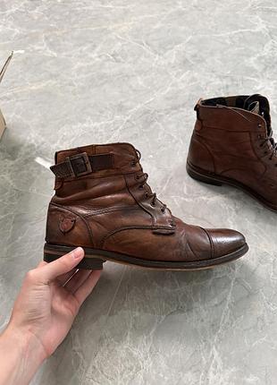 Вінтажні чоловічі ботинки braend коричневі черевики vintage boots