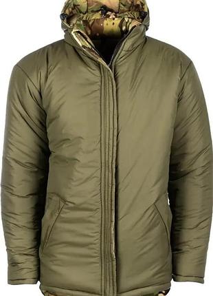 Тактична куртка для військових чоловіча snugpak sj12 reversible multicam/olive