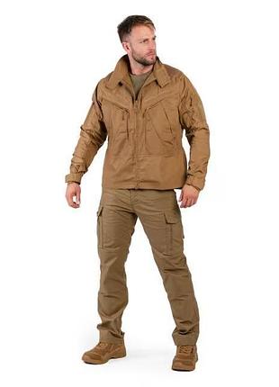 Тактическая куртка-котель мужская для военных sturm mil-tec "chimera combat jacket"coyote l