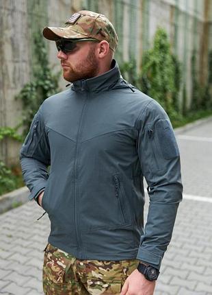 Тактическая куртка мужская военная демисезонная yinren delta eagle gen 3, shadow grey (серый) 3xl