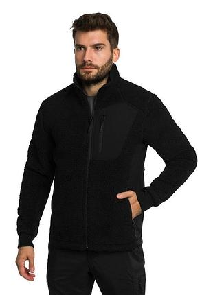 Тактическая кофта мужская для военные флисовая mil-tec bearforce cold weather teddy-fleece - black