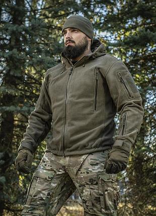 Тактическая куртка мужская для военных m-tac флисовая windblock division gen.ii dark olive