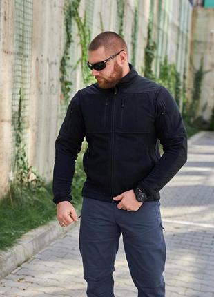 Тактическая кофта мужская военная frontier mustela cordura fleece black xl