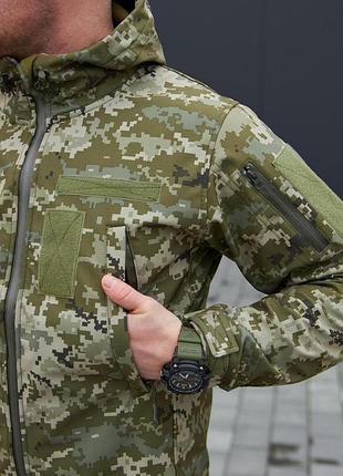 Тактична куртка чоловіча для військових soft shell піксель оригінал military