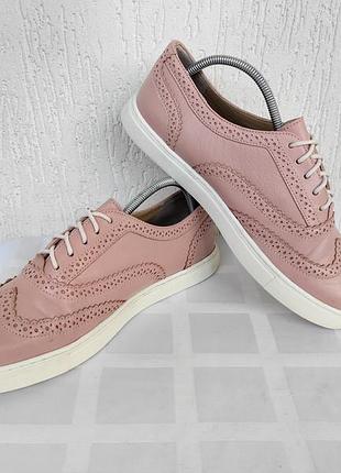 Кожанние туфли-оксфорди hush puppies р.39