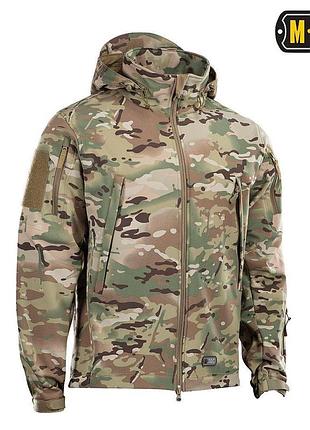 Тактична куртка зимова для військових m-tac soft shell mc