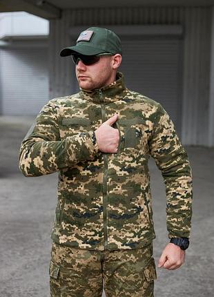 Тактическая кофта мужская для военных флисовая пиксель зсу