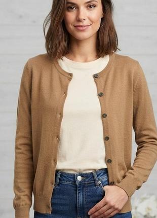 Тоненька кофта реглан кардиган zara на ґудзиках коричнева капучіно шоколад шоколадна трендова стильна зручна