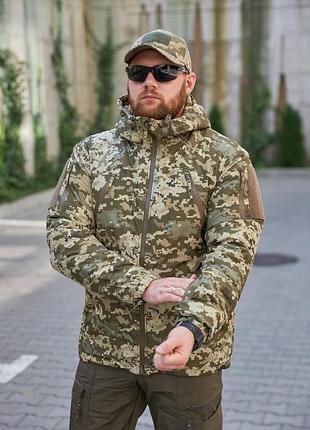 Тактична куртка зимова мембранна чоловіча військова call dragon 2.0 піксель зсу level 7