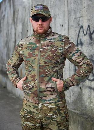 Тактическая кофта мужская военная soft shell военная, warchief multicam