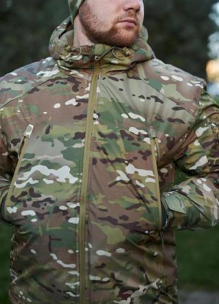 Тактическая куртка зимняя для военных "f-3 lvl 7 multicam phantom" 100gr l