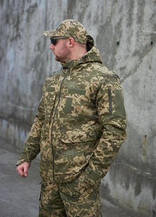 Тактична куртка для військових чоловіча зимова піксель зсу «грета»