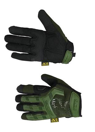 Тактичні рукавиці для військових якісні mechanix mx-61 олива