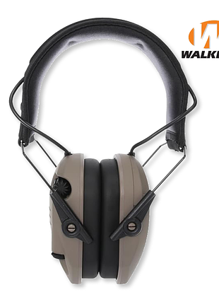 Тактические наушники активные для военных walker's razor slim original, fde (песочный)