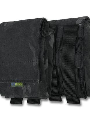 Тактический подсумок под сброс магазинов для военных kiborg gu gu mag reset pouch черный мультикам