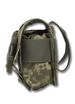 Тактический подсумок для военных под 2 гранаты kiborg gu double mag pouch (пиксель)