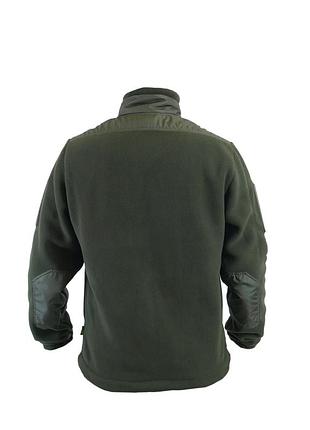 Тактическая кофта флисовая для военных качественная хаки mod. 3