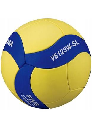 М'яч волейбольний для залу mikasa vs123w-sl р.5